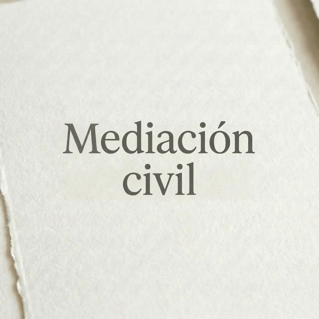 The words 'Herencias y Testamentos' displayed on textured white paper.