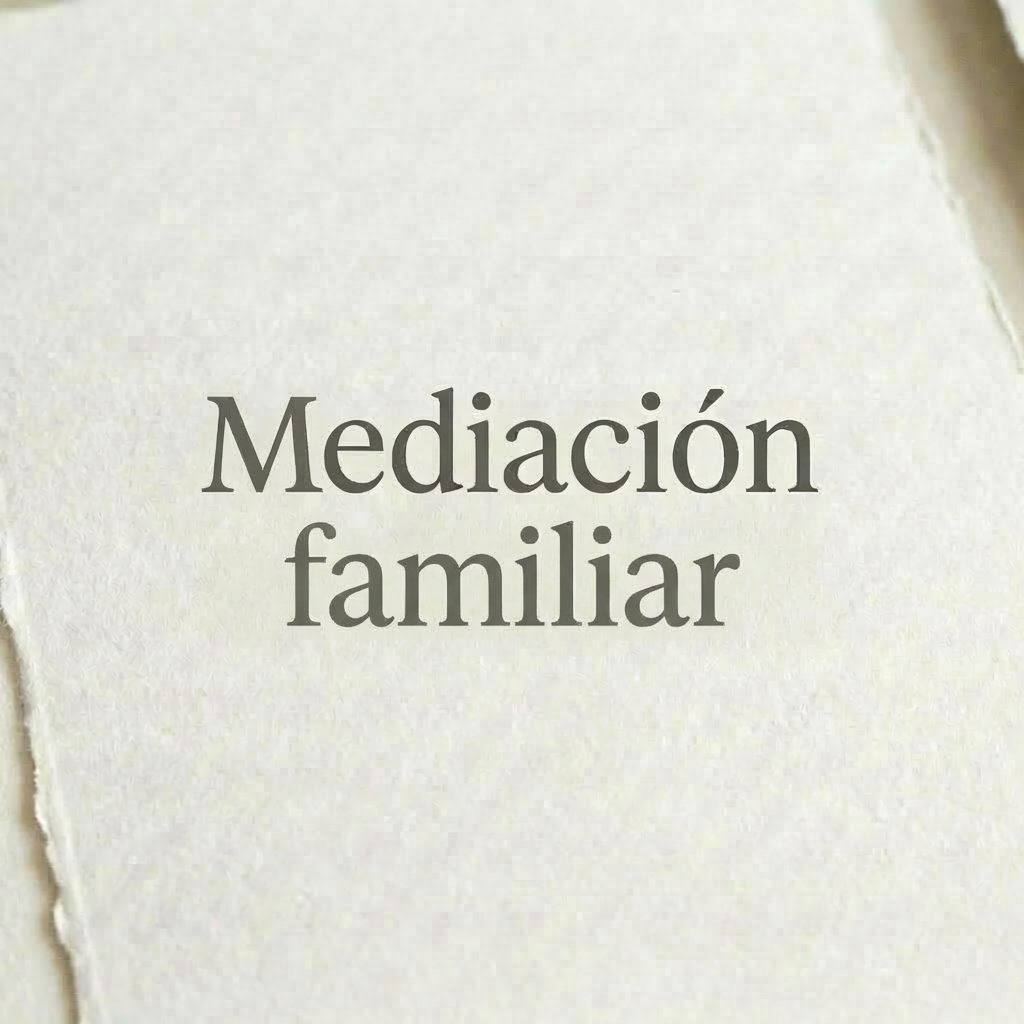 The words 'Herencias y Testamentos' displayed on textured white paper.